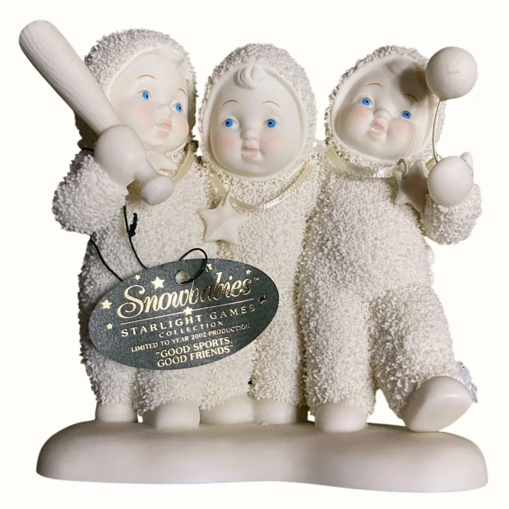 Department 56 Snowbabies Good Sports Good Friends Collectible Figurine Rare - Picture 2 of 7